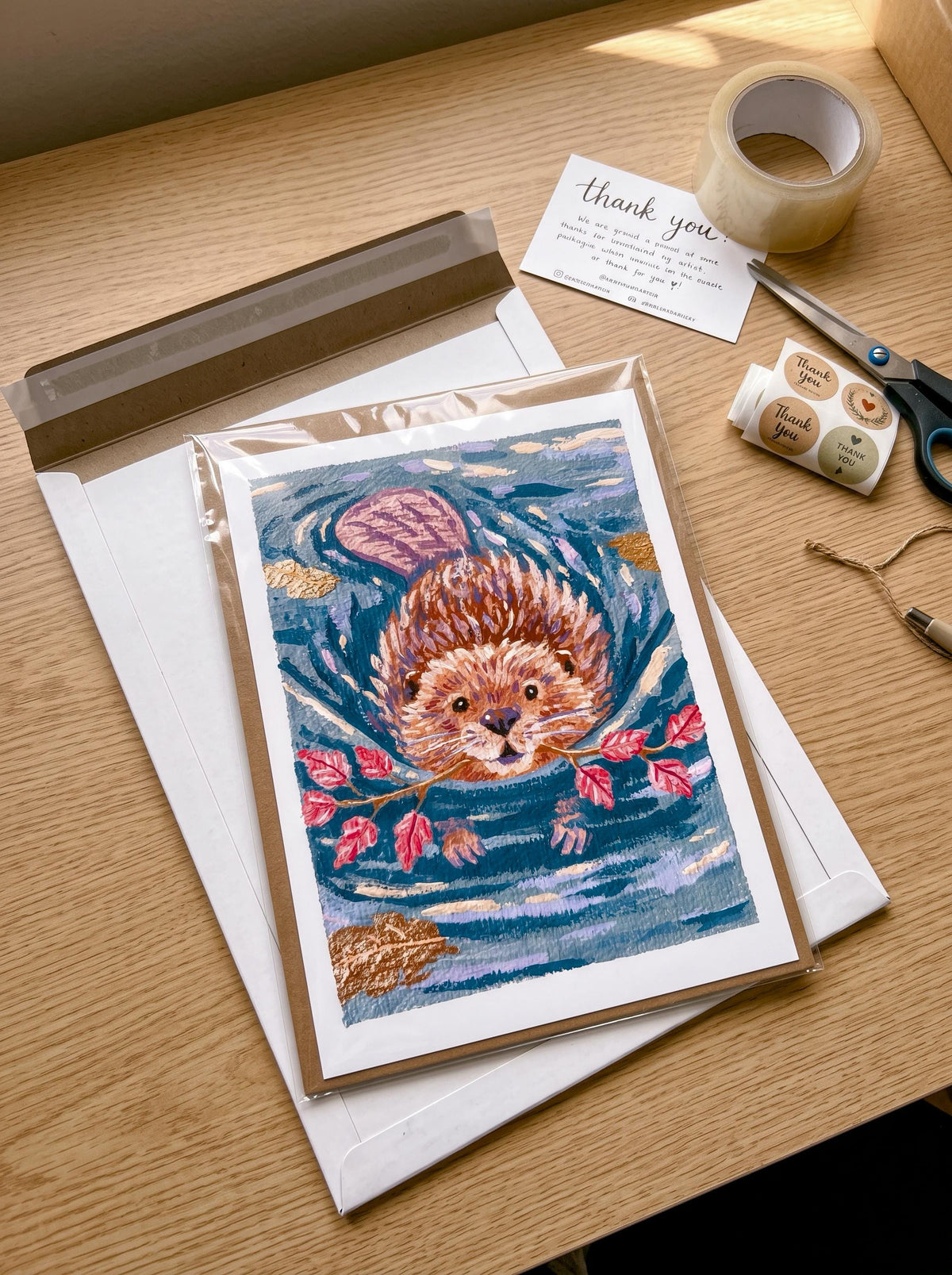 Little Builder | Beaver Art Print