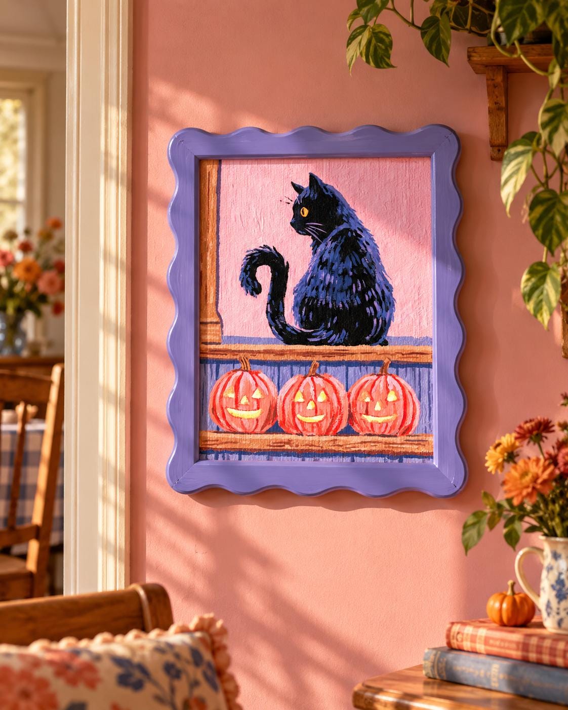 Little Shadow | Black Cat Art Print