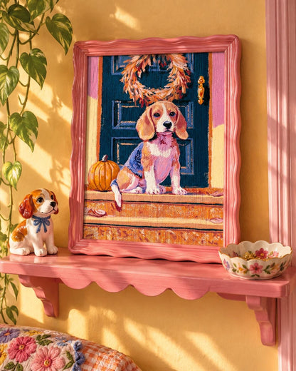 Autumn Beagle | Beagle Art Print
