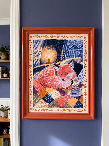 Sleepy Fox | Red Fox Art Print