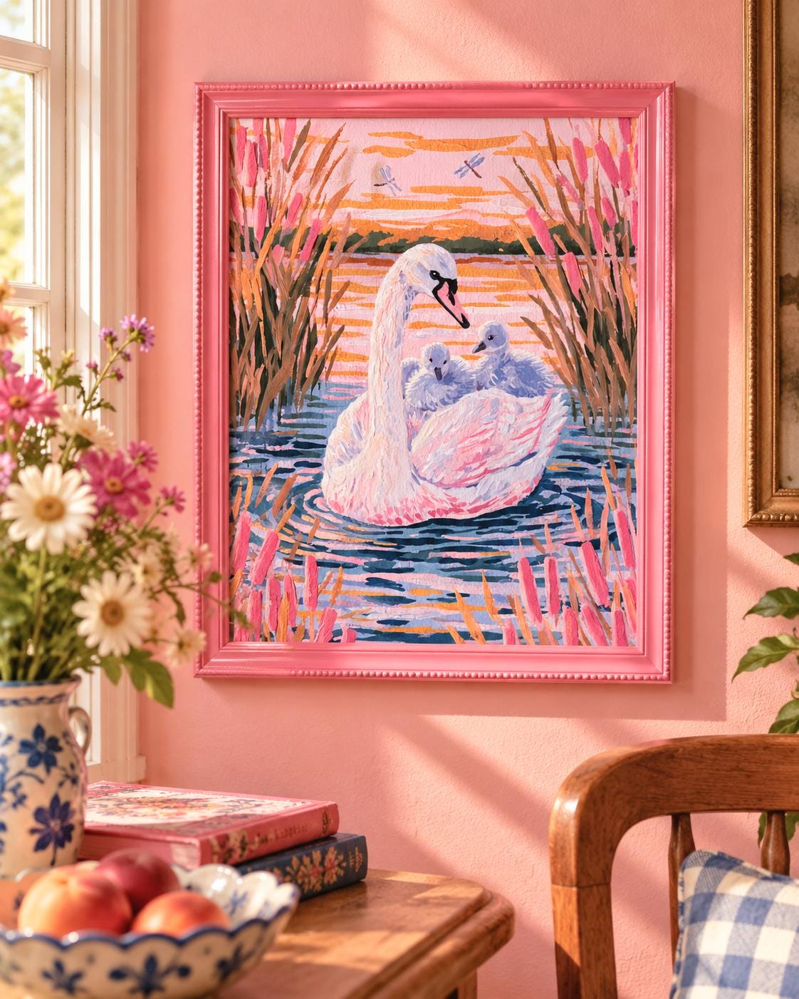Still Water | Swan Art Print