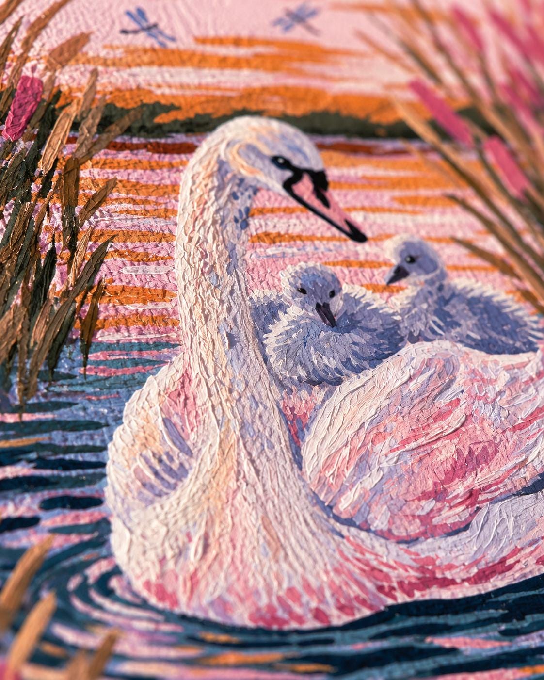 Still Water | Swan Art Print