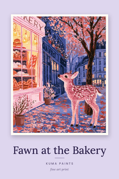 Fawn at the Bakery | Fawn Art Print