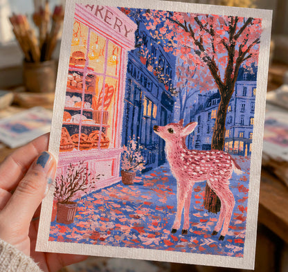 Fawn at the Bakery | Fawn Art Print