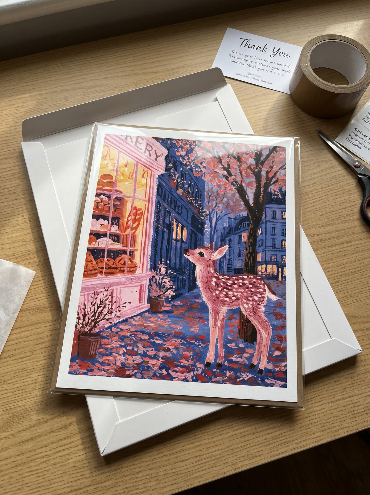 Fawn at the Bakery | Fawn Art Print