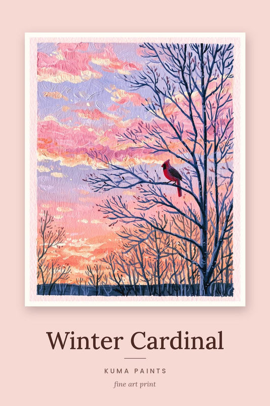 Winter Cardinal | Cardinal Art Print