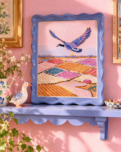 Patchwork Fields | Goose Art Print