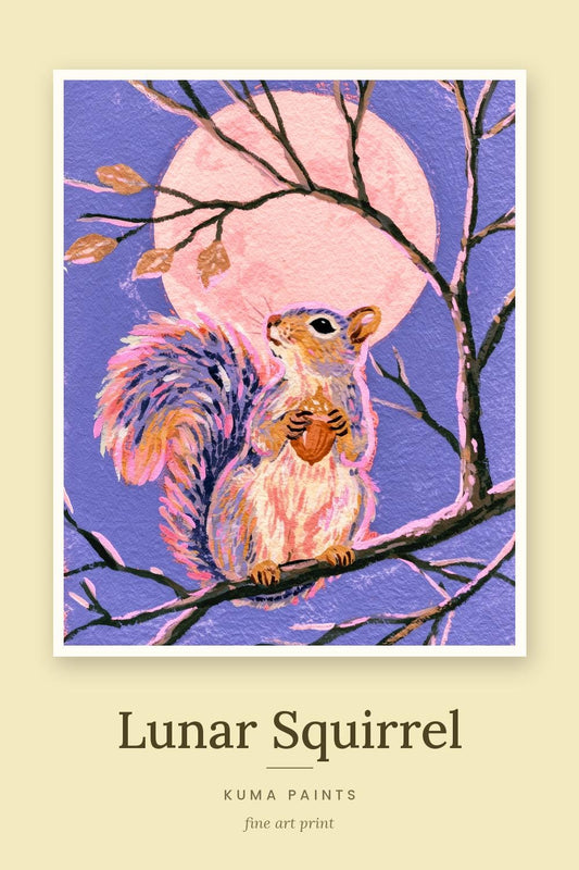 Lunar Squirrel | Squirrel Art Print