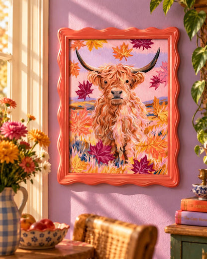Autumn Highland | Highland Cow Art Print