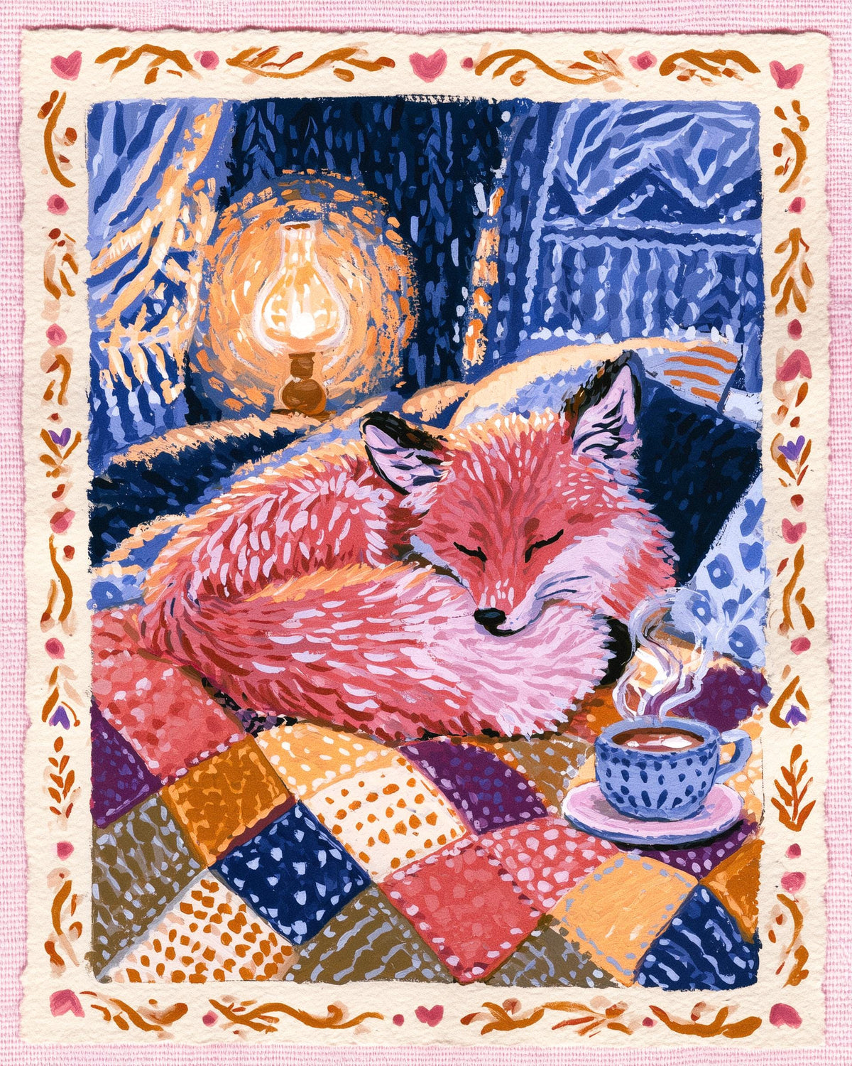 Sleepy Fox | Red Fox Art Print